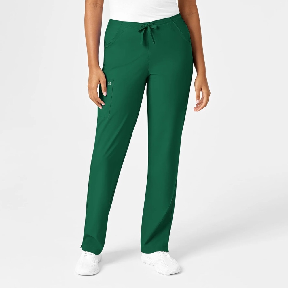 Like new! WINK W123 Women's Drawstring Scrub Pant XS petite Hunter Green